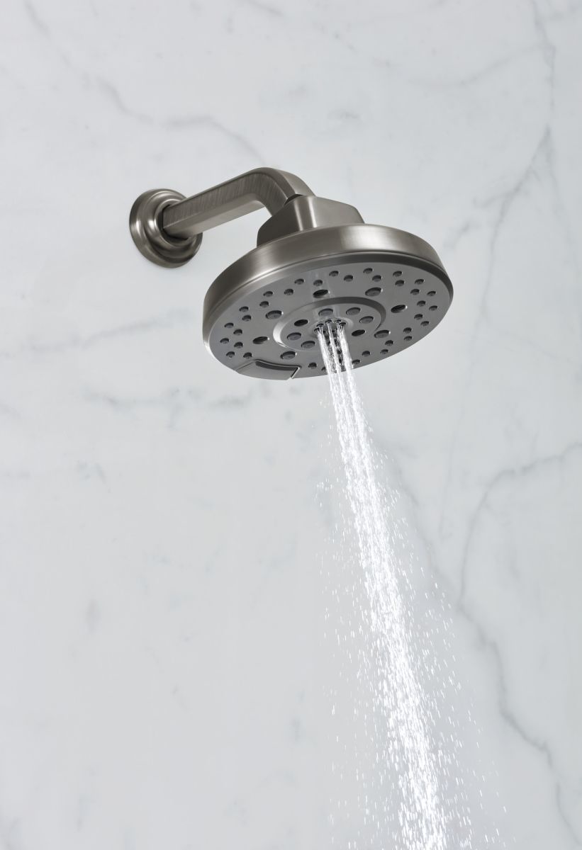 BRIZO Levoir 7 1/2" Shower Arm and Flange — Luxe Steel