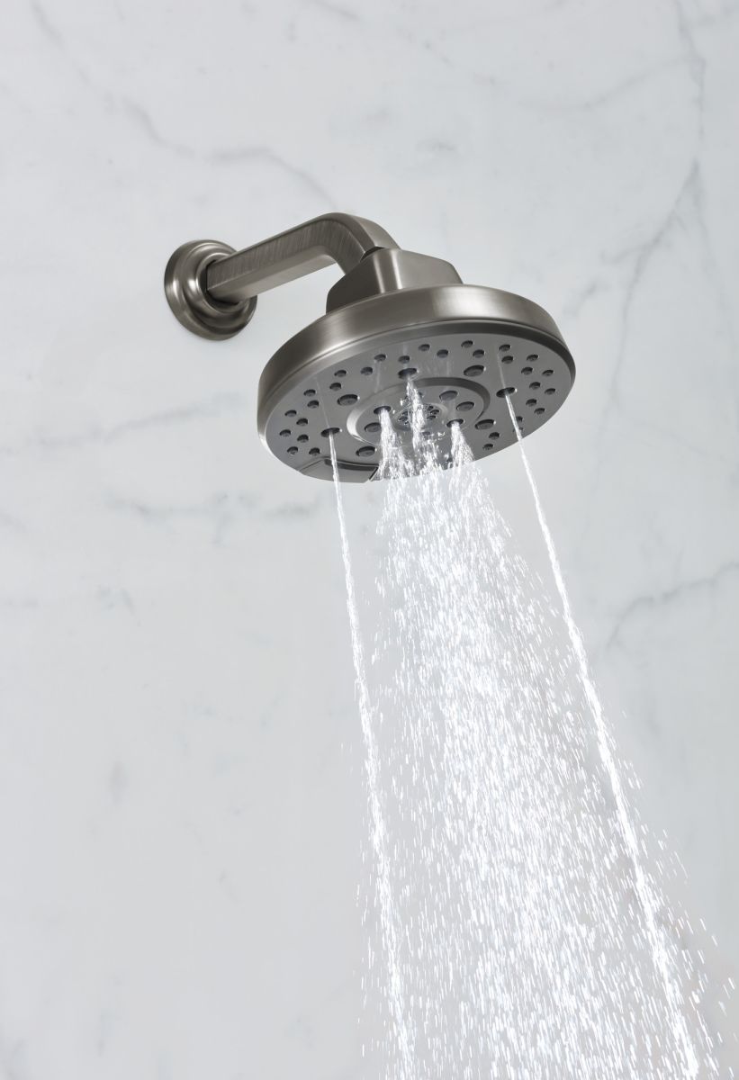 BRIZO Levoir 7 1/2" Shower Arm and Flange — Luxe Steel