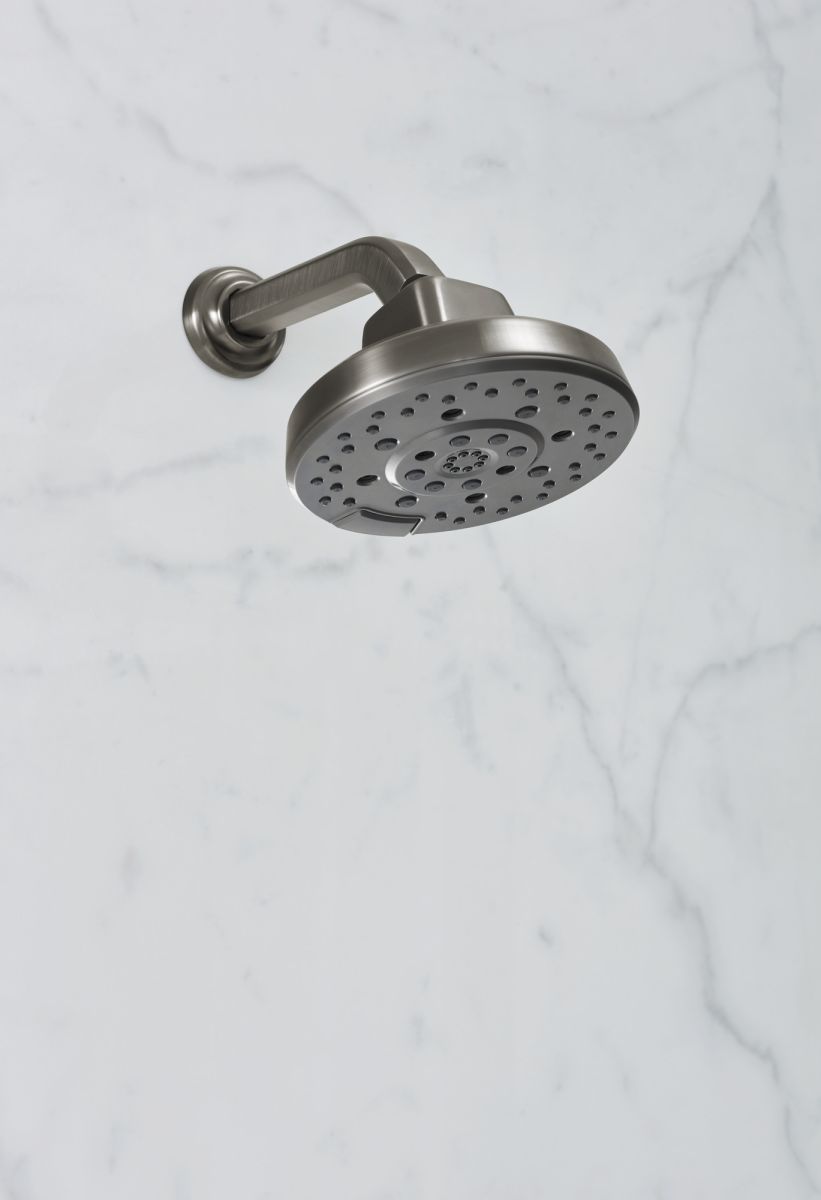 BRIZO Levoir 7 1/2" Shower Arm and Flange — Luxe Steel