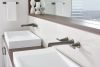 BRIZO Levoir Two-Handle Wall Mount Lavatory Faucet - Less Handles 1.5 GPM — Luxe Steel