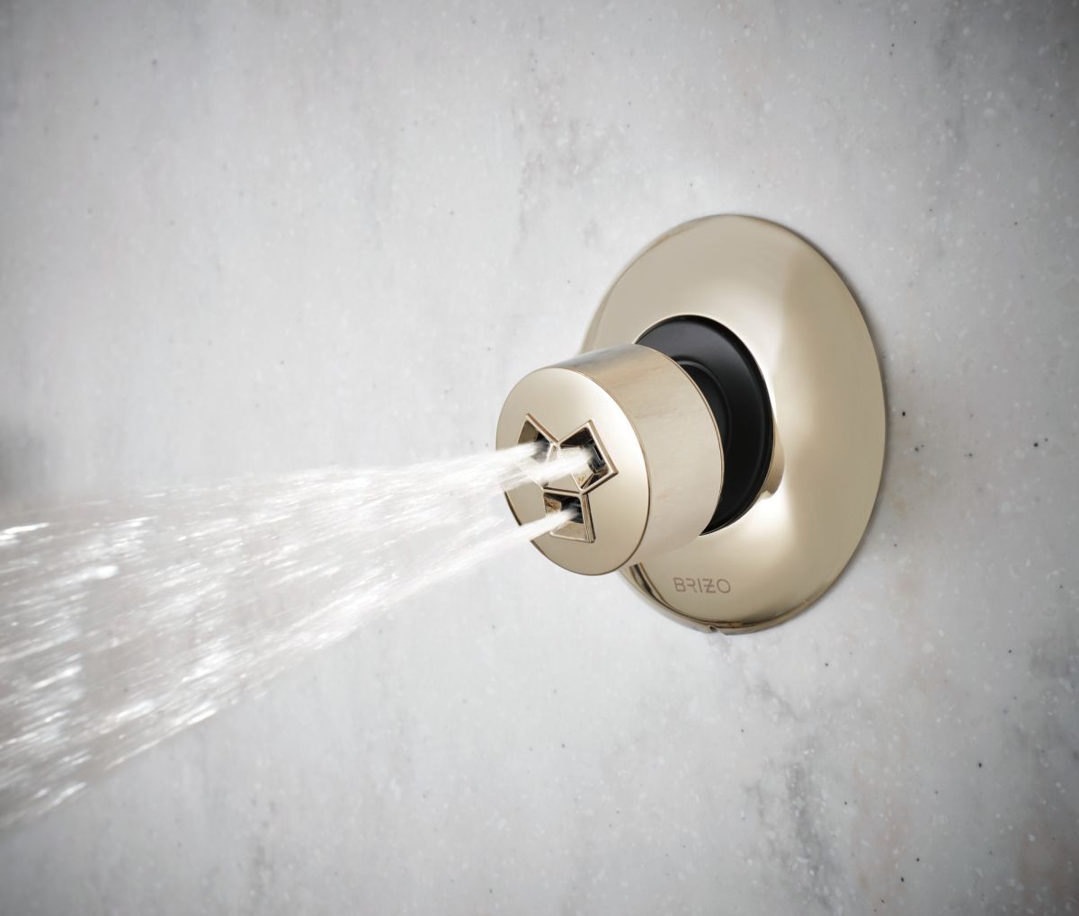 BRIZO Essential Shower Hydrachoice Max Round Body Spray Trim — Polished Nickel