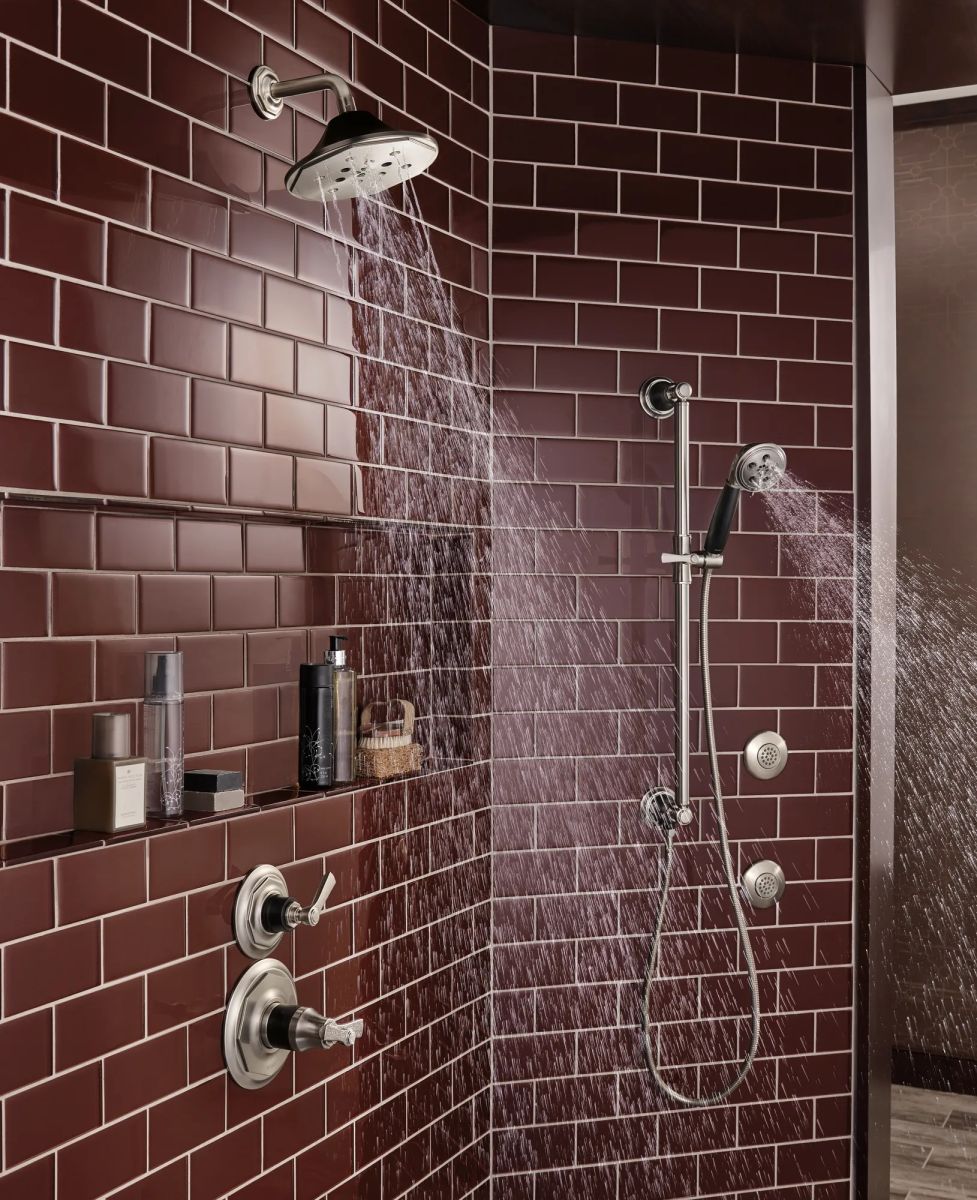 BRIZO Essential Shower Hydrachoice Max Round Body Spray Trim — Luxe Nickel