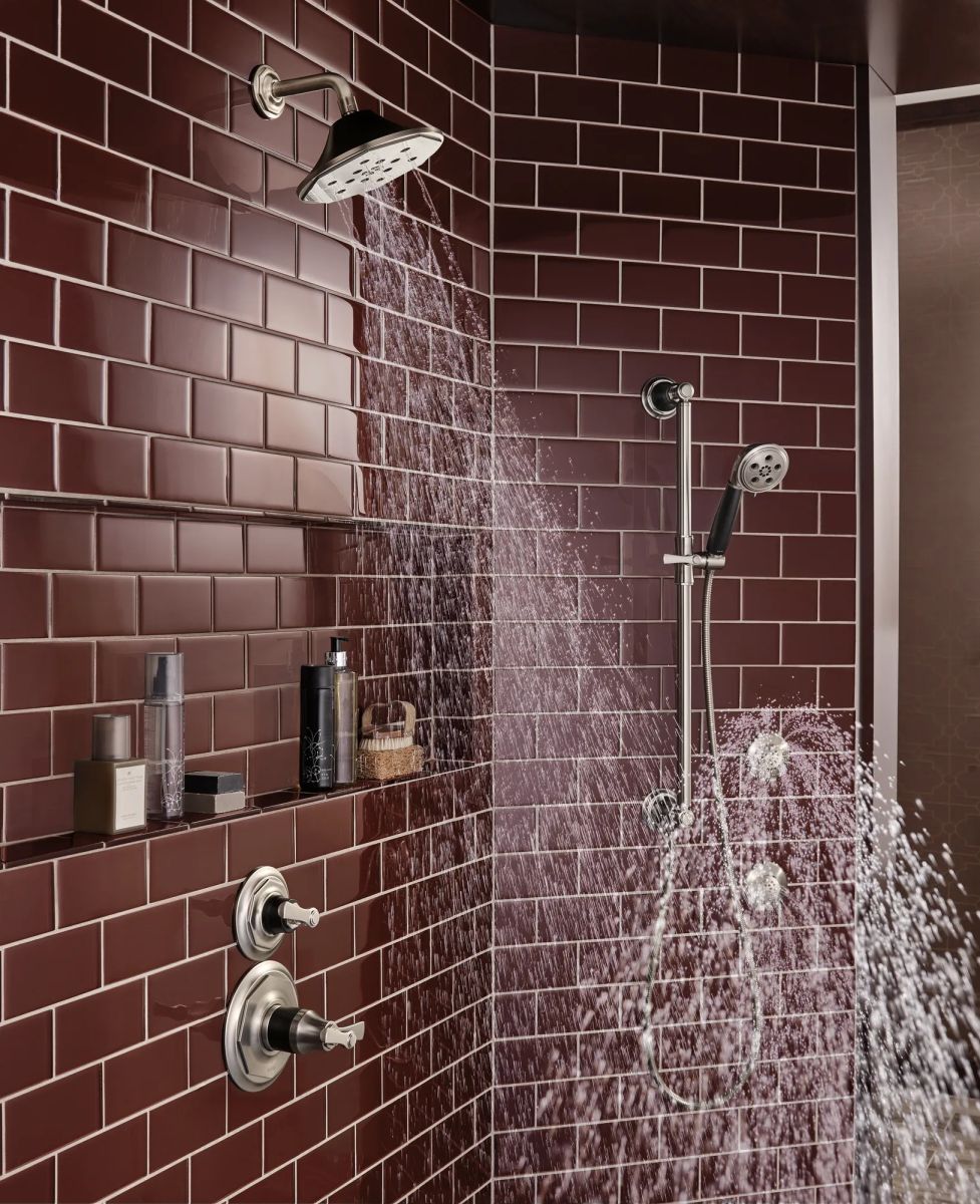 BRIZO Essential Shower Hydrachoice Max Round Body Spray Trim — Luxe Nickel