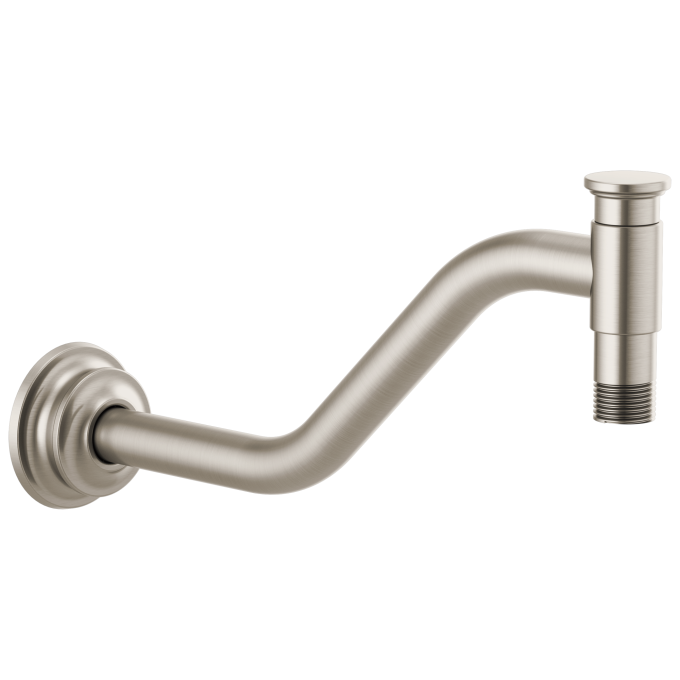 BRIZO Invari 11" Angled Shower Arm And Flange — Luxe Nickel