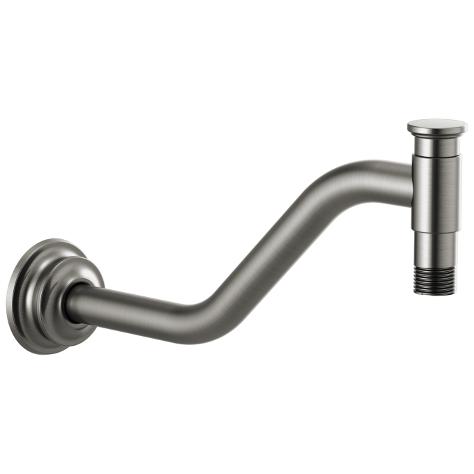 BRIZO Invari 11" Angled Shower Arm And Flange — Luxe Steel