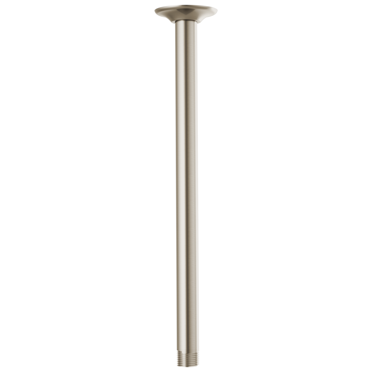 BRIZO Essential Shower 14" Ceiling Mount Shower Arm And Round Flange — Brushed Nickel