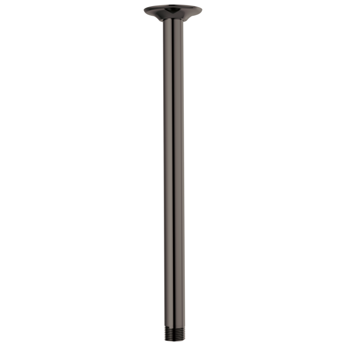BRIZO Other 14" Ceiling Mount Shower Arm And Round Flange — Brilliance Black Onyx