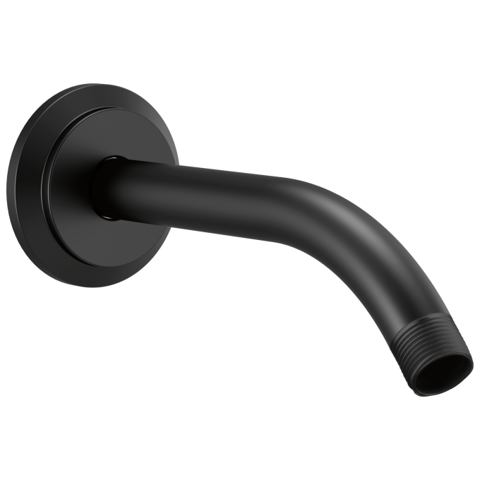 BRIZO Atavis Shower Arm and Flange — Matte Black