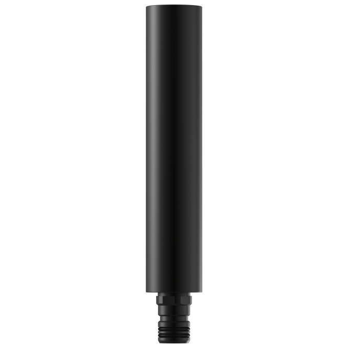 BRIZO Essential Shower Linear Round Shower Column Extension — Matte Black
