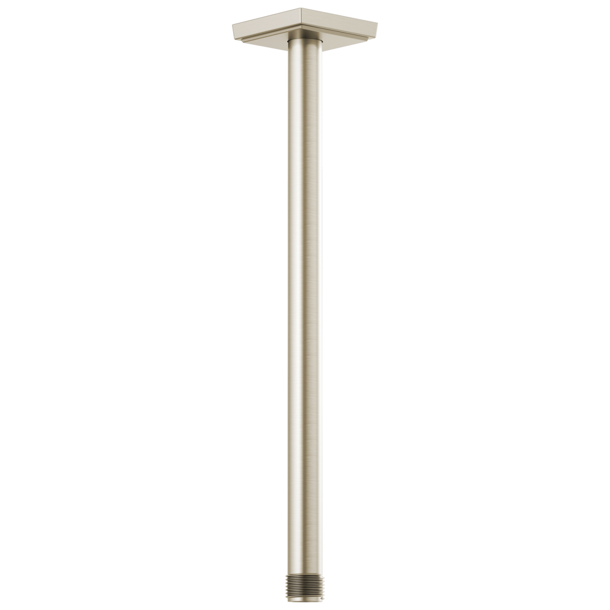 BRIZO Essential Shower 14" Ceiling Mount Shower Arm And Square Flange — Brushed Nickel