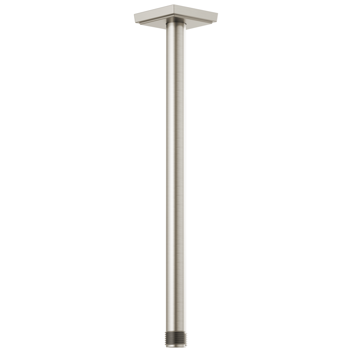 BRIZO Essential Shower 14" Ceiling Mount Shower Arm And Square Flange — Luxe Nickel