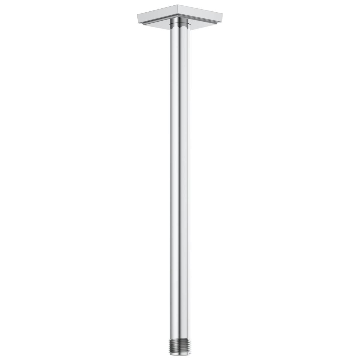 BRIZO Essential Shower 14" Ceiling Mount Shower Arm And Square Flange — Chrome
