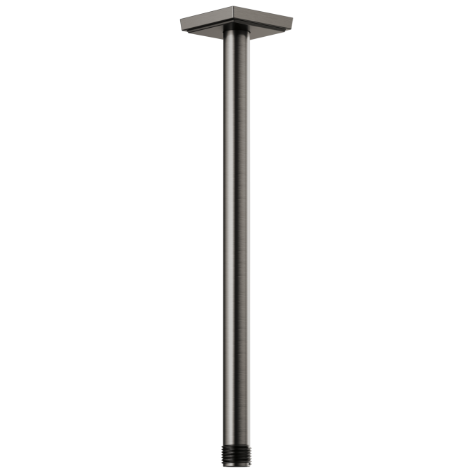 BRIZO Essential Shower 14" Ceiling Mount Shower Arm And Square Flange — Luxe Steel