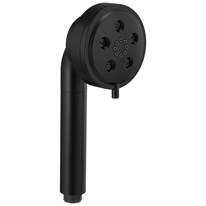 BRIZO Essential Shower Linear Round H2Okinetic Multi-Function Handshower — Matte Black