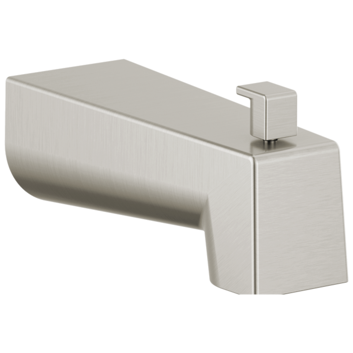 DELTA Modern Tub Spout - Pull Up Diverter — Stainless