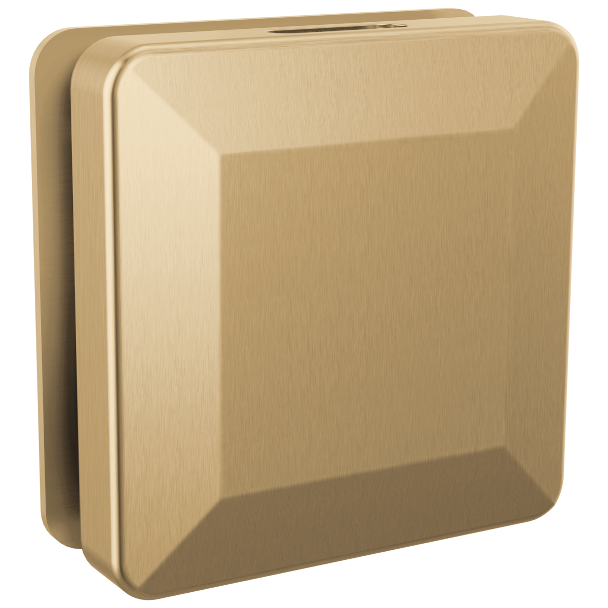 DELTA Universal Showering Components Square Steam Head — Lumicoat® Champagne Bronze