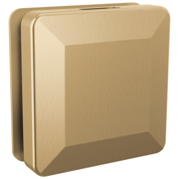 DELTA Universal Showering Components Square Steam Head — Lumicoat® Champagne Bronze