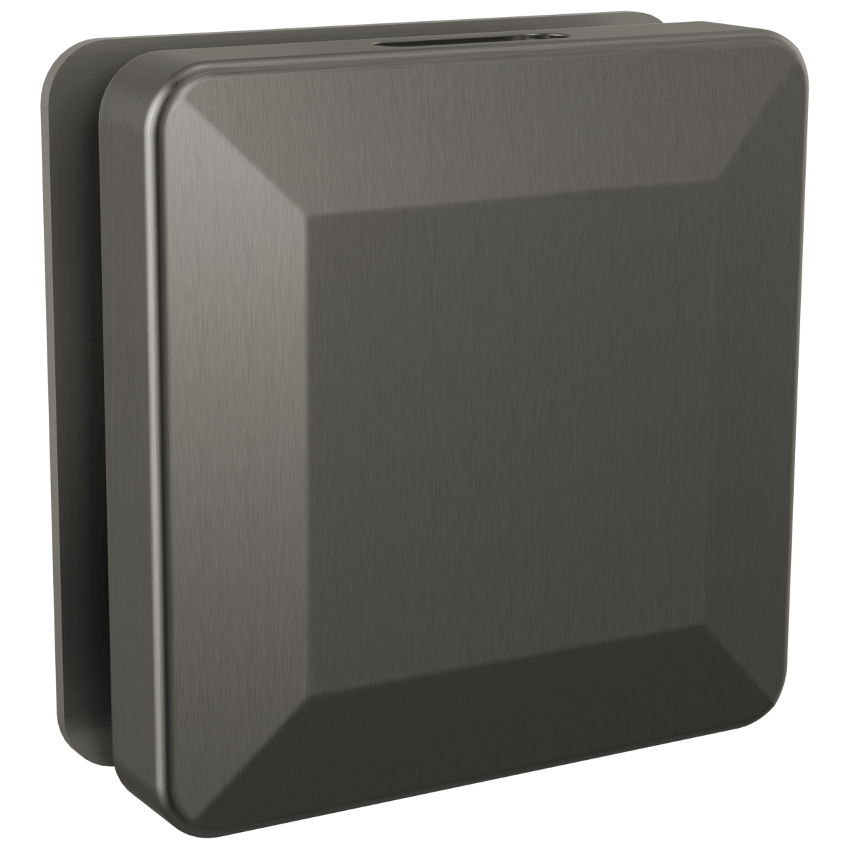 DELTA Universal Showering Components Square Steam Head — Lumicoat® Black Stainless