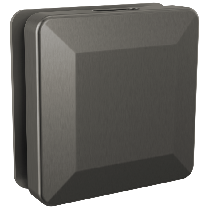 DELTA Universal Showering Components Square Steam Head — Lumicoat® Black Stainless