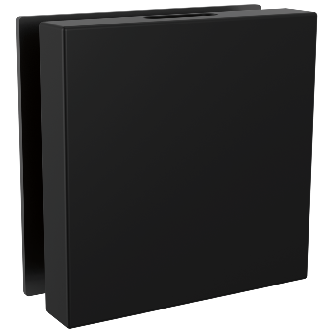DELTA Universal Showering Components Contemporary Square Steam Head — Matte Black