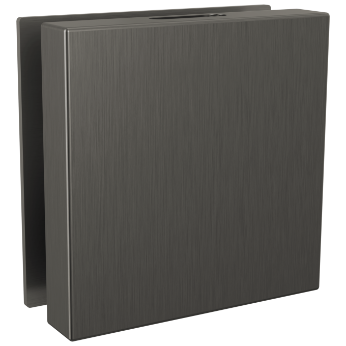 DELTA Universal Showering Components Contemporary Square Steam Head — Lumicoat® Black Stainless