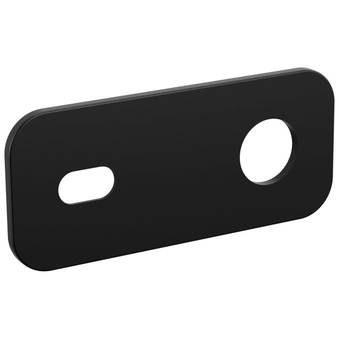 BRIZO Roccesco Optional Wall Plate Lavatory Escutcheon — Matte Black