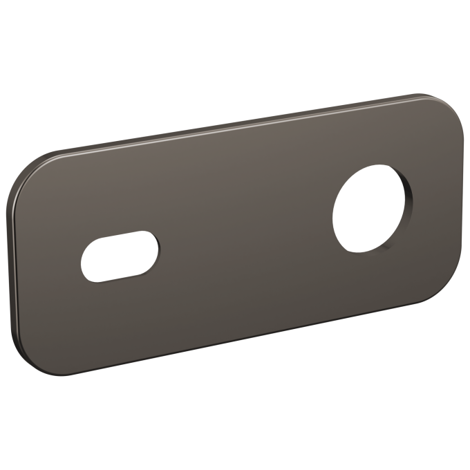 BRIZO Roccesco Optional Wall Plate Lavatory Escutcheon — Brilliance Black Onyx