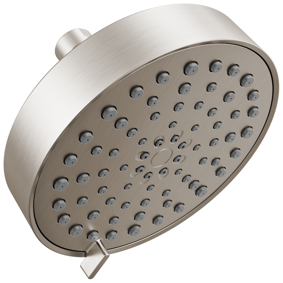 DELTA Universal Showering Components 4-Setting Shower Head — Spotshield Brushed Nickel