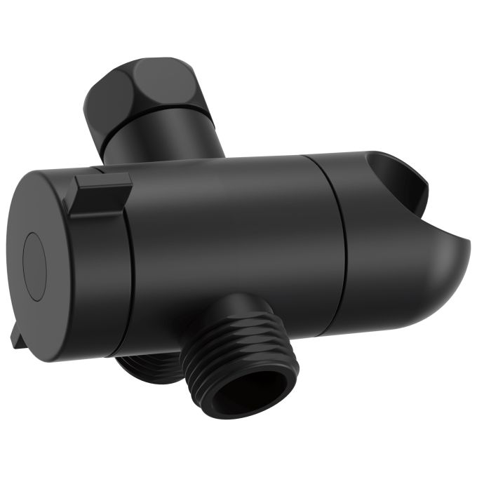 DELTA Universal Showering Components 3-way Shower Arm Diverter with Hand Shower Mount — Matte Black
