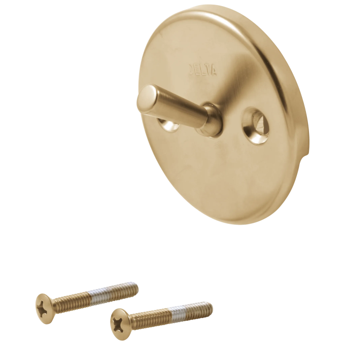 DELTA Other Overflow Plate & Screws - Trip Lever — Champagne Bronze