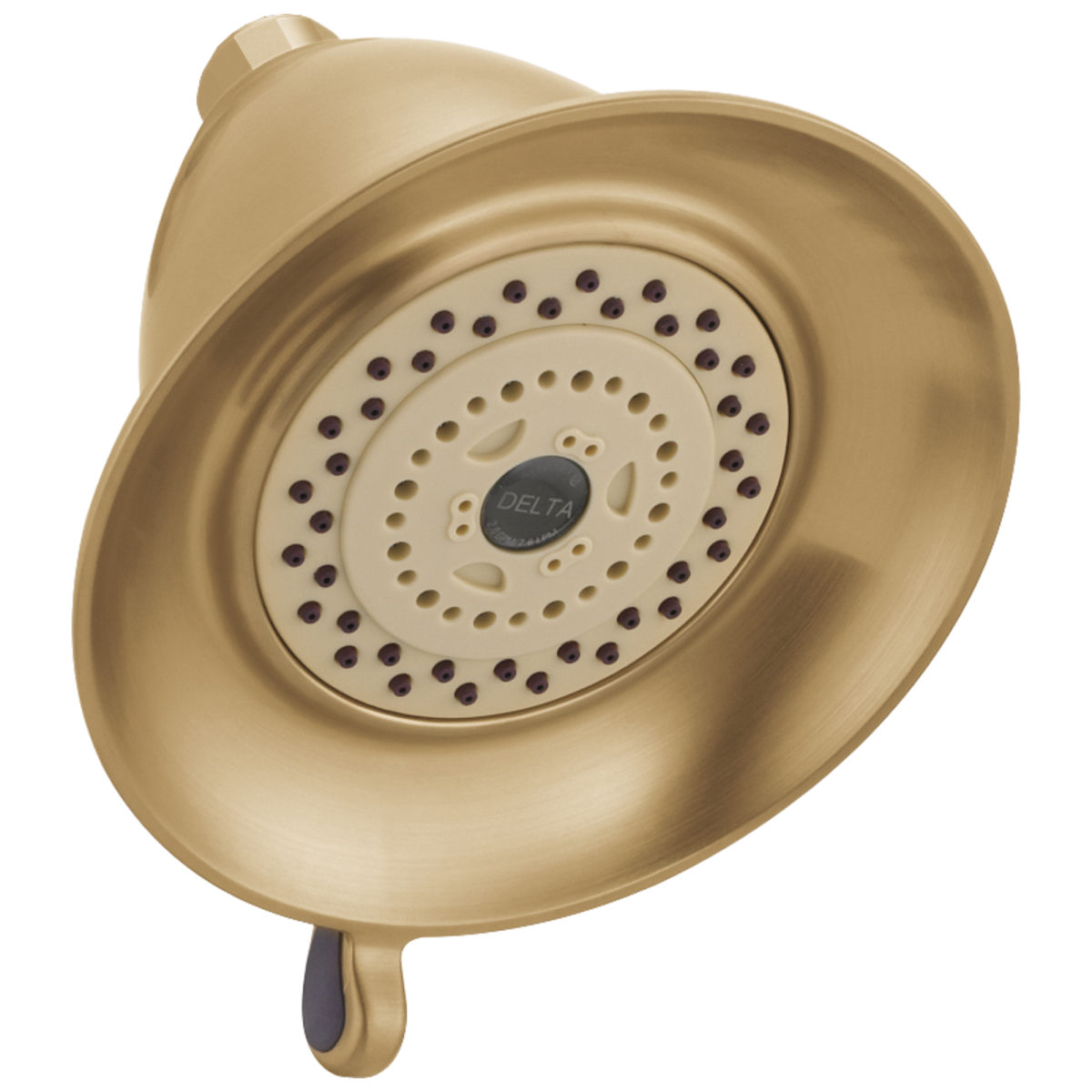 DELTA Universal Showering Components Premium 3-Setting Shower Head — Champagne Bronze