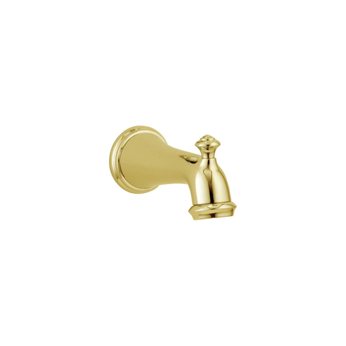 DELTA Victorian Tub Spout - Pull-Up Diverter — Polished Brass