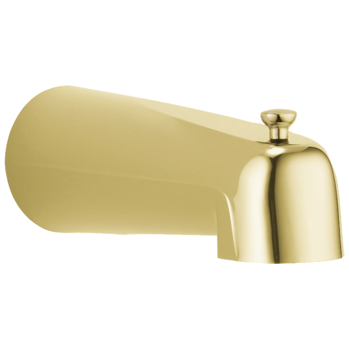 DELTA Other Tub Spout - Pull-Up Long Diverter — Polished Brass