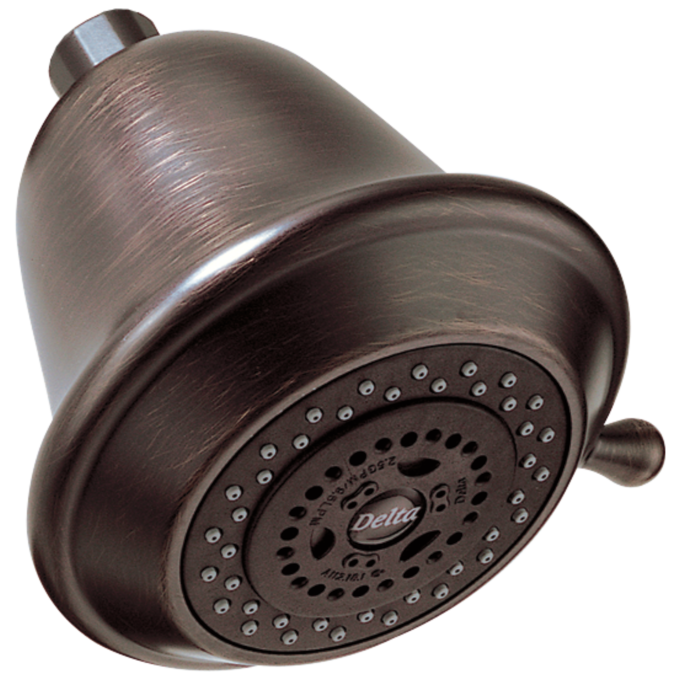 DELTA Universal Showering Components Premium 3-Setting Shower Head — Venetian Bronze