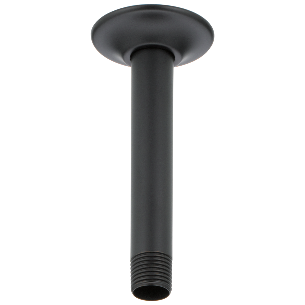 BRIZO Essential Shower 6" Ceiling Mount Shower Arm And Round Flange — Matte Black
