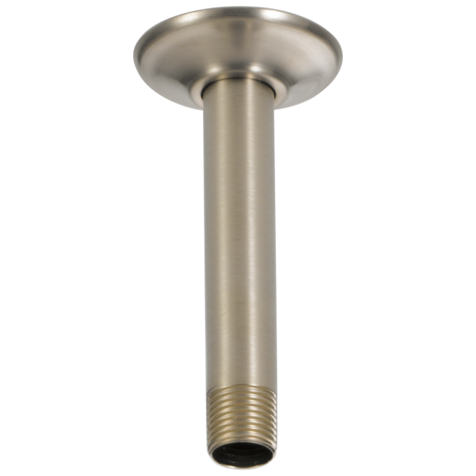 BRIZO Essential Shower 6" Ceiling Mount Shower Arm And Round Flange — Brushed Nickel