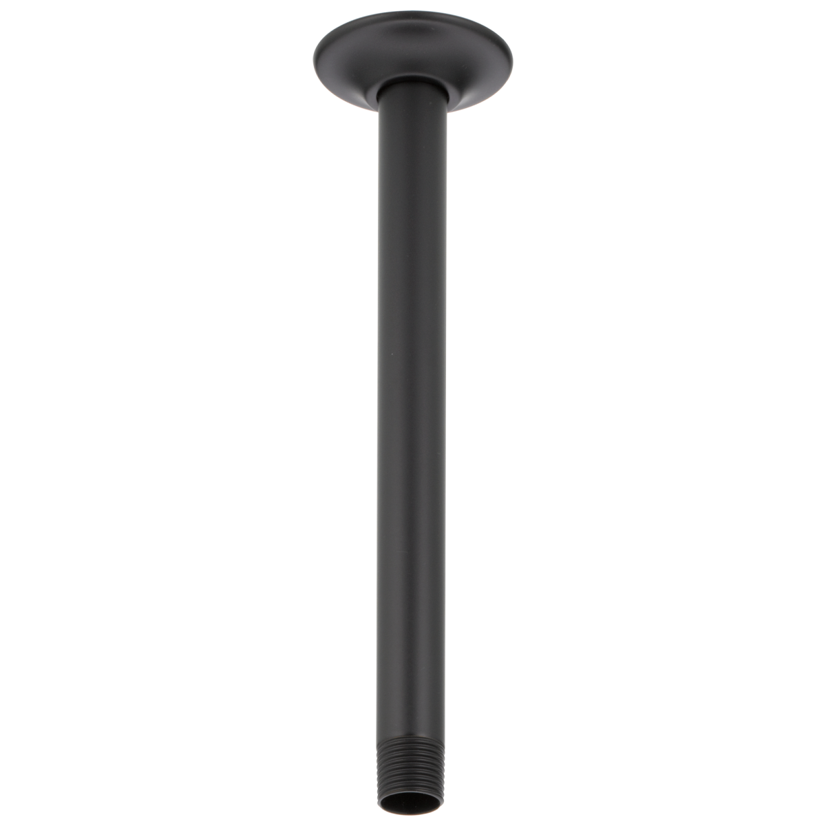 BRIZO Essential Shower 10" Ceiling Mount Shower Arm And Round Flange — Matte Black
