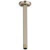 BRIZO Essential Shower 10" Ceiling Mount Shower Arm And Round Flange — Polished Nickel