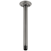 BRIZO Essential Shower 10" Ceiling Mount Shower Arm And Round Flange — Luxe Steel
