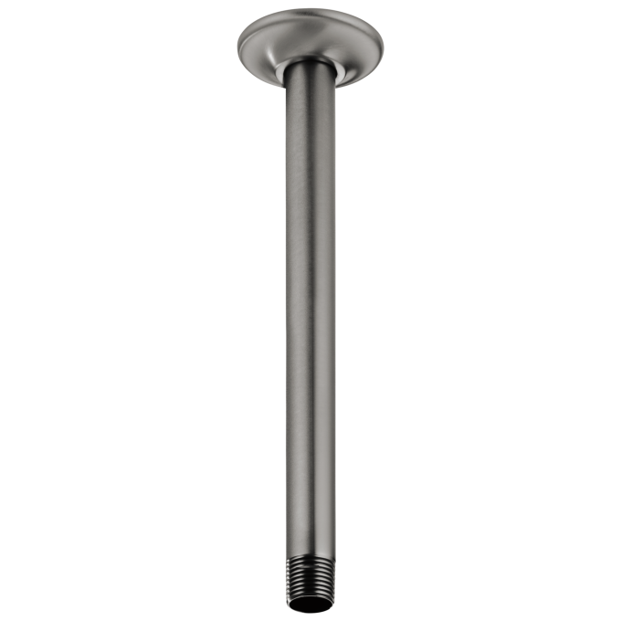 BRIZO Essential Shower 10" Ceiling Mount Shower Arm And Round Flange — Luxe Steel