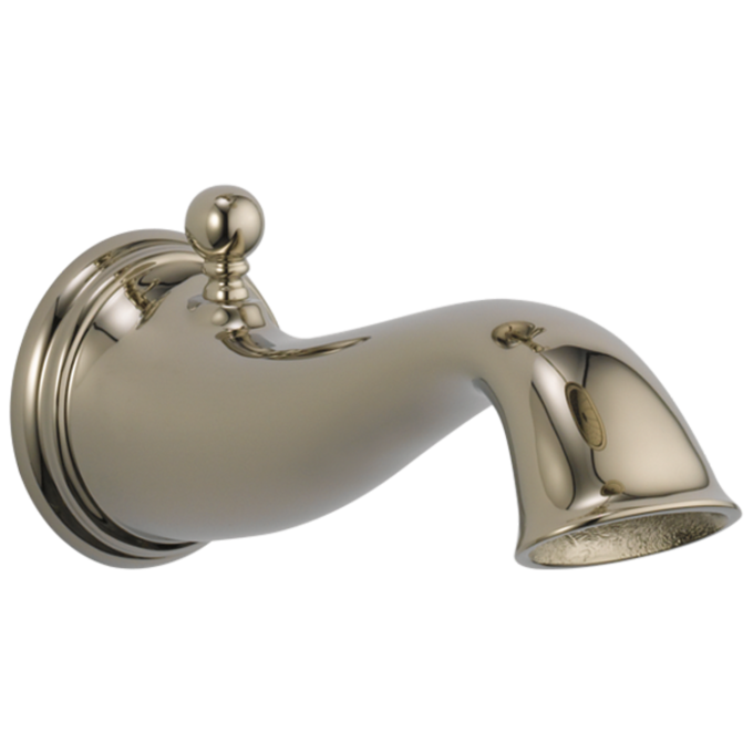 BRIZO Traditional Tub Spout - Pull-up Diverter — Polished Nickel