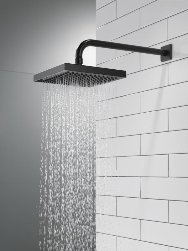 DELTA Universal Showering Components Raincan Single-Setting Shower Head — Matte Black