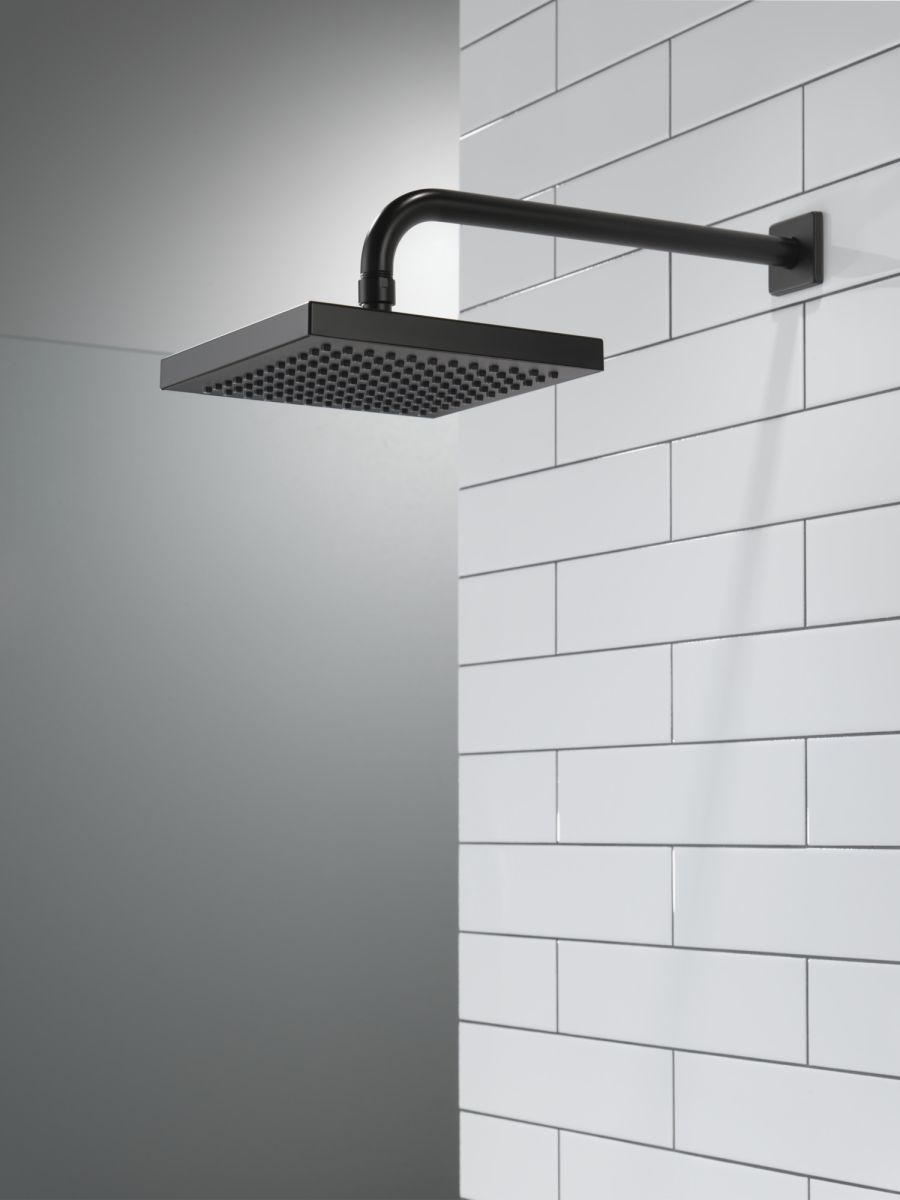 DELTA Universal Showering Components Raincan Single-Setting Shower Head — Matte Black