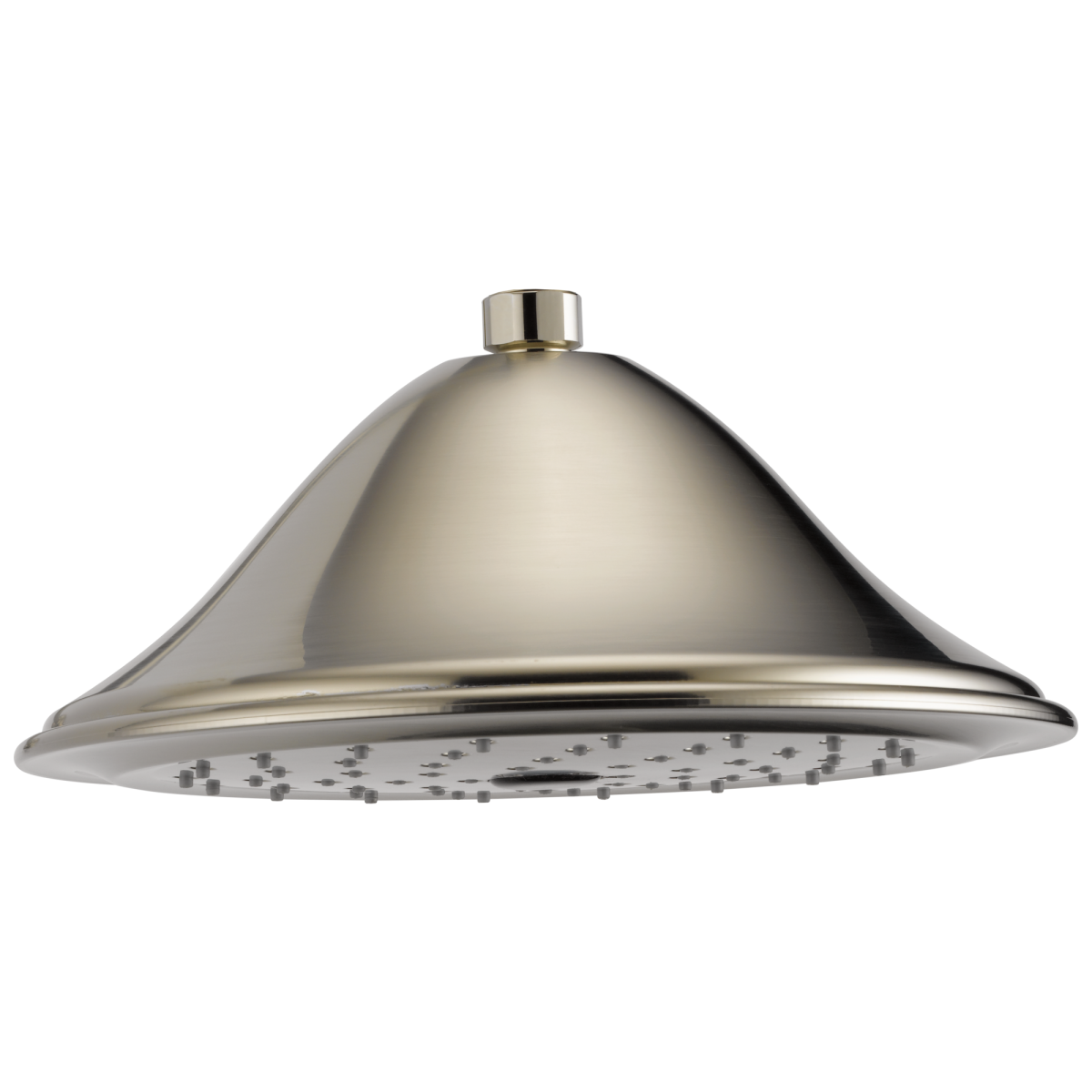 BRIZO Other 9 3/8" Single-Function Round Raincan Shower Head — Brushed Nickel