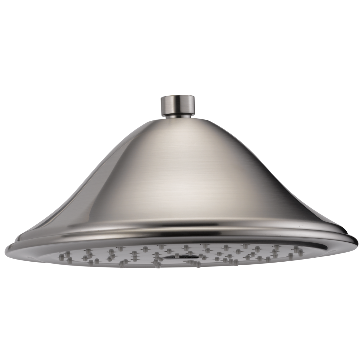 BRIZO Traditional 9 3/8" Single-Function Round Raincan Shower Head — Luxe Nickel