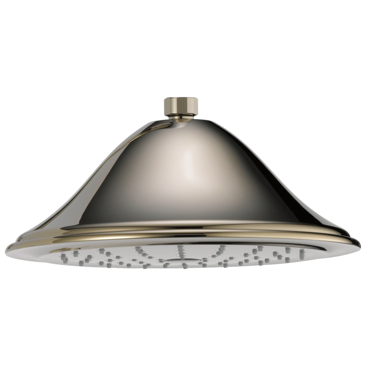 BRIZO Traditional Round Raincan Showerhead — Polished Nickel