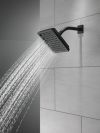 DELTA Universal Showering Components Single-Setting Raincan Shower Head — Matte Black