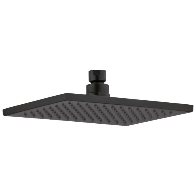 DELTA Universal Showering Components Single Setting Overhead Showerhead — Matte Black