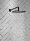 DELTA Universal Showering Components Single Setting Overhead Showerhead — Matte Black