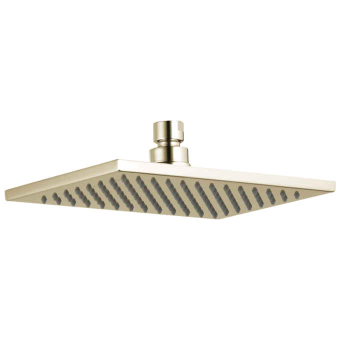 DELTA Universal Showering Components Single Setting Overhead Showerhead — Lumicoat® Polished Nickel